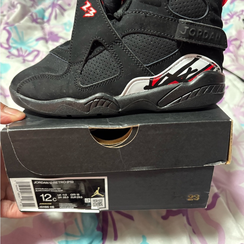 Jordan Kids Retro Black Sneakers